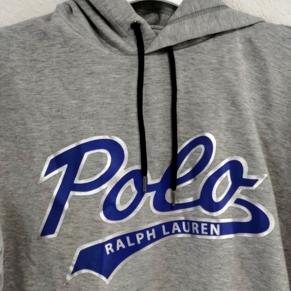 Polo Ralph Lauren Grey/Royal Blue Hoodie - Picture 2 of 7